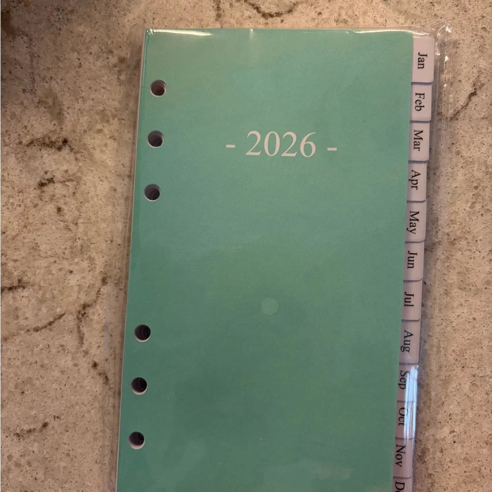 NWT✅ 2026 Mint Green Planner Refill